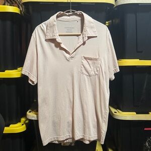 Outerknown Cream Polo Shirt